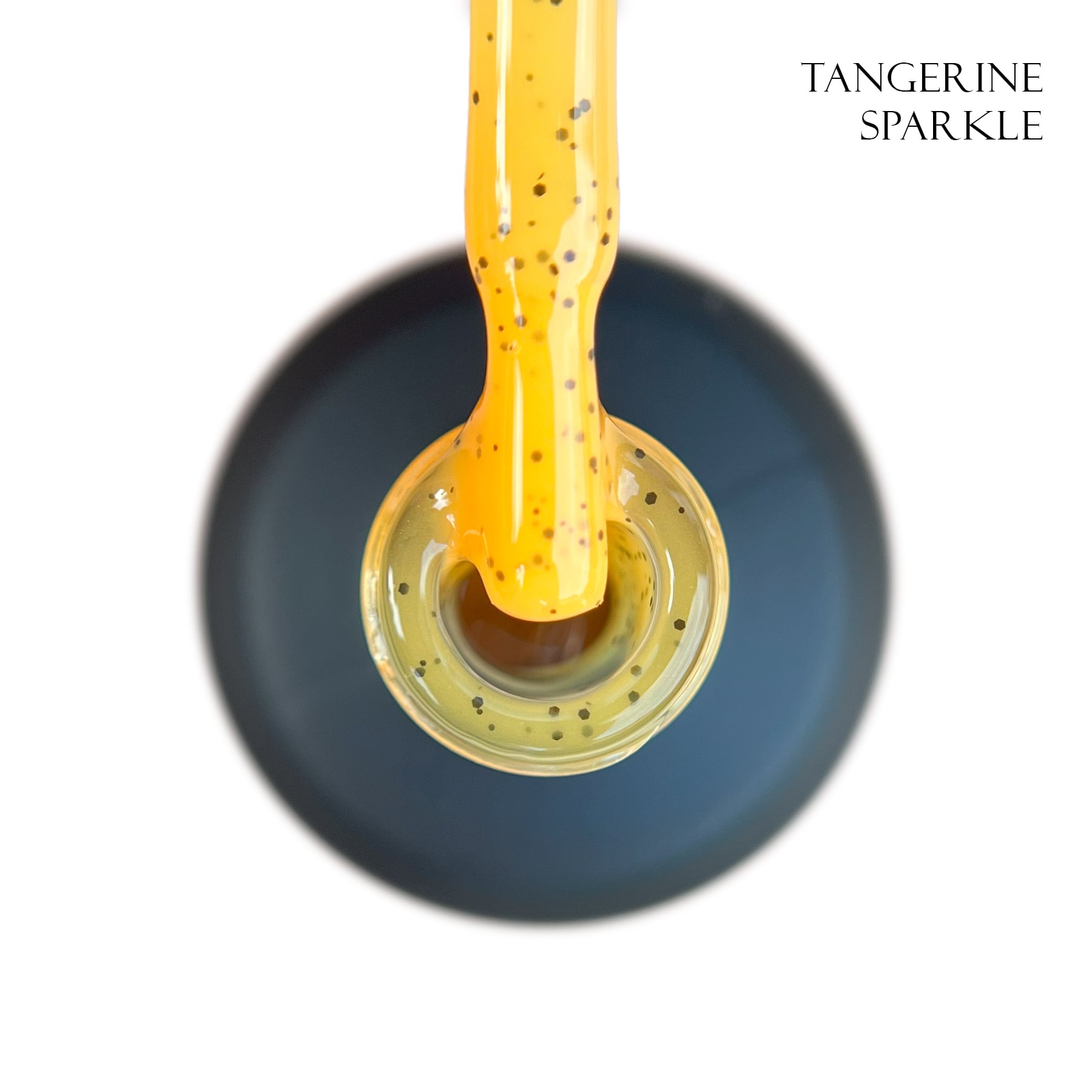База для гель-лака GLOSS Yogurt Base Tangerine Sparkle, 15 мл (мандариновый)